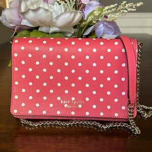 Kate Spade Chain Link Crossbody Bag Red